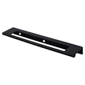 Top Knobs Europa 6 Inch Center to Center Finger Cabinet Pull from the Mercer Series - 10 Pack Black