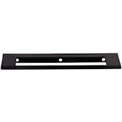 Top Knobs Europa 6 Inch Center to Center Finger Cabinet Pull from the Mercer Series Black