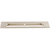 Top Knobs Europa 6 Inch Center to Center Finger Cabinet Pull from the Mercer Series Brushed Satin Nickel
