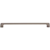 Top Knobs Holland 12 Inch Center to Center Handle Cabinet Pull from the Mercer Series Ash Gray