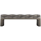 Top Knobs Quilted 3-3/4 Inch Center to Center Handle Cabinet Pull from the Mercer Series Ash Gray