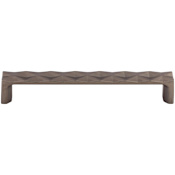 Top Knobs Quilted 6-5/16 Inch Center to Center Handle Cabinet Pull from the Mercer Series Ash Gray