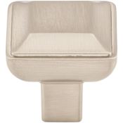 Top Knobs Podium 1-1/8 Inch Square Cabinet Knob from the Transcend Collection Brushed Satin Nickel