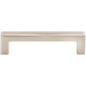 Top Knobs Podium 3-3/4 Inch Center to Center Handle Cabinet Pull from the Transcend Series Brushed Satin Nickel