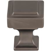 Top Knobs Transcend 1 Inch Square Cabinet Knob Ash Gray