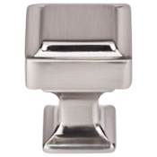 Top Knobs Ascendra 1 Inch Square Cabinet Knob from the Transcend Collection Brushed Satin Nickel