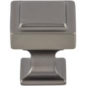 Top Knobs Transcend 1-1/8 Inch Square Cabinet Knob Ash Gray