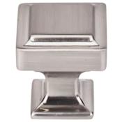 Top Knobs Ascendra 1-1/8 Inch Square Cabinet Knob from the Transcend Collection Brushed Satin Nickel