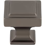 Top Knobs Ascendra 1-1/4 Inch Square Cabinet Knob from the Transcend Collection Ash Gray