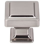 Top Knobs Ascendra 1-1/4 Inch Square Cabinet Knob from the Transcend Collection Brushed Satin Nickel