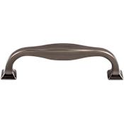 Top Knobs Contour 3-3/4 Inch Center to Center Handle Cabinet Pull from the Transcend Series Ash Gray