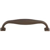 Top Knobs Contour 5 Inch Center to Center Handle Cabinet Pull from the Transcend Series Ash Gray