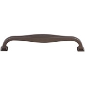 Top Knobs Contour 6-5/16 Inch Center to Center Handle Cabinet Pull from the Transcend Series Ash Gray