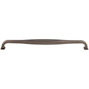 Top Knobs Contour 12 Inch Center to Center Handle Cabinet Pull from the Transcend Series Ash Gray