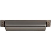 Top Knobs Channing 5 Inch Center to Center Cup Cabinet Pull from the Barrington Series Ash Gray
