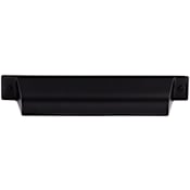 Top Knobs Channing 5 Inch Center to Center Cup Cabinet Pull from the Barrington Series Flat Black