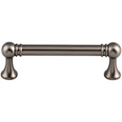 Top Knobs Kara 3-3/4 Inch Center to Center Handle Cabinet Pull from the Serene Series Ash Gray