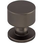 Top Knobs Lily 1-1/8 Inch Mushroom Cabinet Knob from the Serene Series Ash Gray