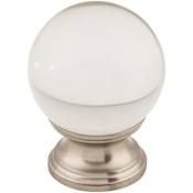 Top Knobs Serene 1-3/8 Inch Round Cabinet Knob Brushed Satin Nickel