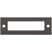 Top Knobs Hollin 3 Inch Center to Center Pull Backplate from the Lynwood Series Ash Gray