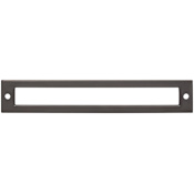 Top Knobs Hollin 6-5/16 Inch Center to Center Pull Backplate from the Lynwood Series Ash Gray