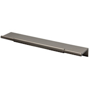 Top Knobs Crestview 6 Inch Center to Center Finger Cabinet Pull from the Lynwood Series Ash Gray