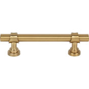 Top Knobs Bit 3-3/4 Inch Center to Center Bar Cabinet Pull from the Dakota Collection Honey Bronze