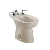 TOTO Piedmont Floor Mounted Porcelain Vertical Bidet with Four Hole Faucet Drilling - Faucet Not Included Bone