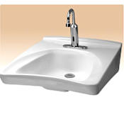 TOTO Reliance Commercial 20-1/2" Wall Mounted Bathroom Sink with 3 Faucet Holes Drilled and Overflow Cotton