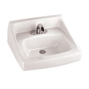 TOTO Reliance Commercial 21" Wall Mounted Bathroom Sink with 3 Faucet Holes Drilled and Overflow Cotton