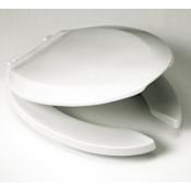 TOTO Commercial Elongated Open-Front Toilet Seat and Lid Cotton
