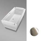 TOTO Aimes 71-1/2" Acrylic Soaking Bathtub for Free Standing Installations with Center Drain - Drain Assembly Included Cotton / Brushed Nickel