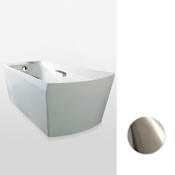 TOTO Soiree 72-3/8" Acrylic Soaking Bathtub for Free Standing Installations with Right Drain - Drain Assembly Included Cotton / Brushed Nickel