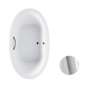 TOTO Pacifica 72" Acrylic Soaking Bathtub for Drop In Installations with Center Drain and Grab Bar Cotton / Polished Chrome