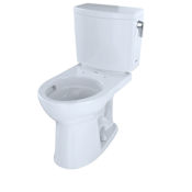 TOTO Drake II 1.0 GPF Two-Piece Round ADA Height Toilet - Less Seat Cotton
