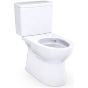 TOTO Glaston 1.28 GPF Two Piece Elongated Toilet with Right Hand Lever Cotton White