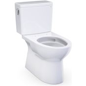 TOTO Glaston 1.0 GPF Two Piece Elongated Toilet with Left Hand Lever Cotton White
