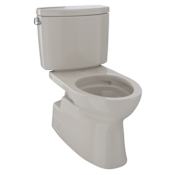 TOTO Vespin II 1.28 GPF Two-Piece Elongated Toilet with CeFiONtect and Tornado Flush® Technologies - Less Seat Bone