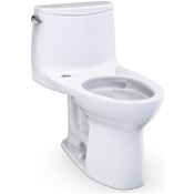 TOTO Ultramax 1.28 GPF One Piece Elongated Toilet with Left Hand Lever Cotton White