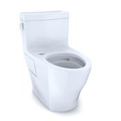 TOTO Legato 1.28 GPF One Piece Elongated Chair Height Toilet with Tornado Flush Technology - Less Seat Cotton White