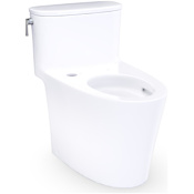 TOTO Aurora 1.0 GPF One Piece Elongated Toilet with Left Hand Lever Cotton White