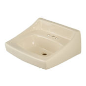 TOTO Reliance Commercial 21" Wall Mounted Bathroom Sink with 3 Faucet Holes Drilled and Overflow Bone