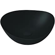 TOTO Kiwami Renesse 18-1/8" Asymmetrical Ceramic Vessel Bathroom Sink with Overflow Matte Black