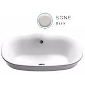 TOTO Maris 19-1/2" Drop In Bathroom Sink with Overflow and CeFiONtect Ceramic Glaze Bone
