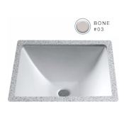 TOTO Legato 17" Undermount Bathroom Sink with Overflow and CeFiONtect Ceramic Glaze Bone