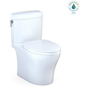 TOTO Aquia IV 0.9 / 1.28 GPF Dual Flush Two Piece Elongated Chair Height Toilet with Left Hand Lever - Seat Included Cotton