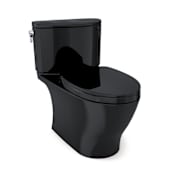 TOTO Nexus 1.0 GPF Two Piece Elongated Chair Height Toilet with Tornado Flush Technology - Seat Included Ebony