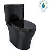 TOTO Aquia IV 0.9 / 1.28 GPF Dual Flush Two Piece Elongated Chair Height Toilet with Push Button Flush - Seat Included Ebony