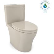TOTO Aquia IV 0.9 / 1.28 GPF Dual Flush Two Piece Elongated Toilet with Push Button Flush - Seat Included Bone