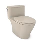 TOTO Nexus 1.0 GPF One Piece Elongated Chair Height Toilet with Tornado Flush Technology - Seat Included Bone